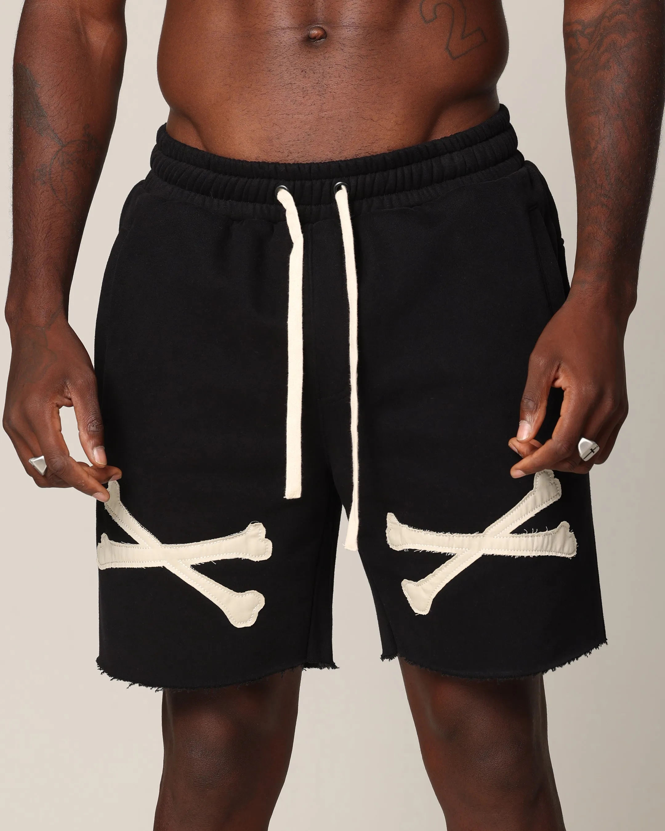 Saint Morta Bxnes Sweat Shorts Black