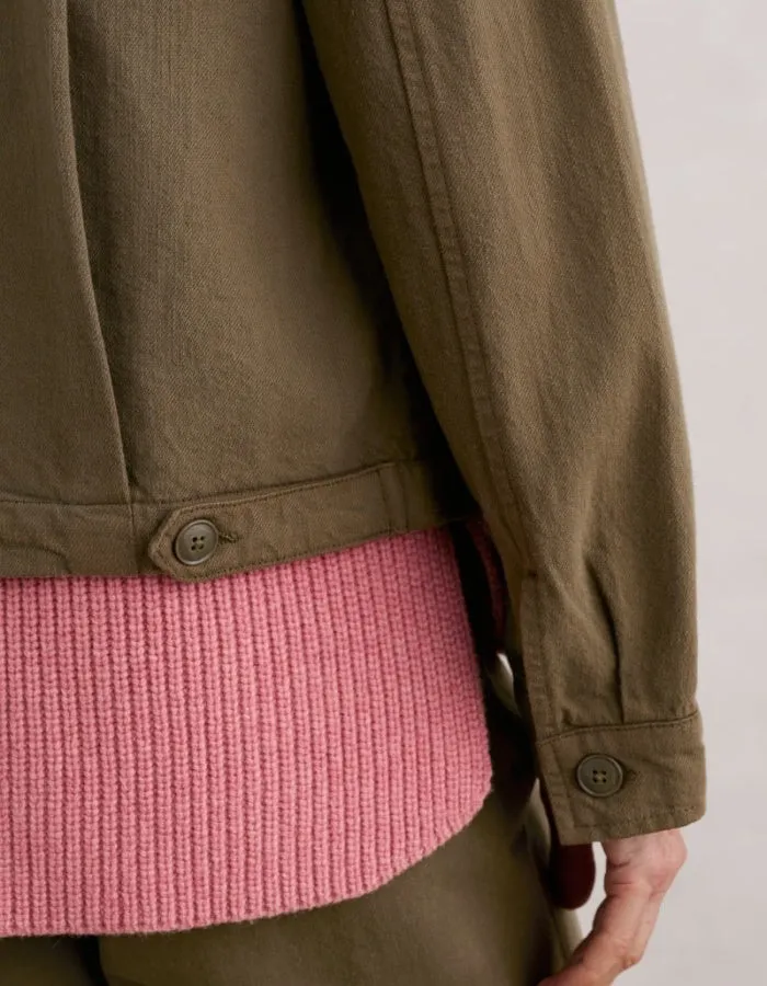 Seasalt Ballad Denim Jacket in Sea Grass
