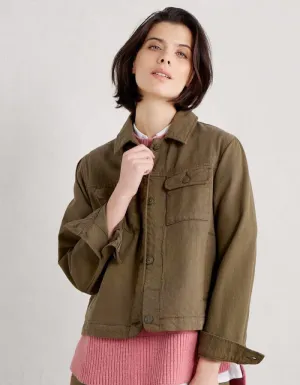 Seasalt Ballad Denim Jacket in Sea Grass