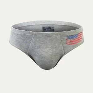 Sexy Printing Cotton Soft Breathable Sweat Absorbing U Convex Pouch Briefs for Men