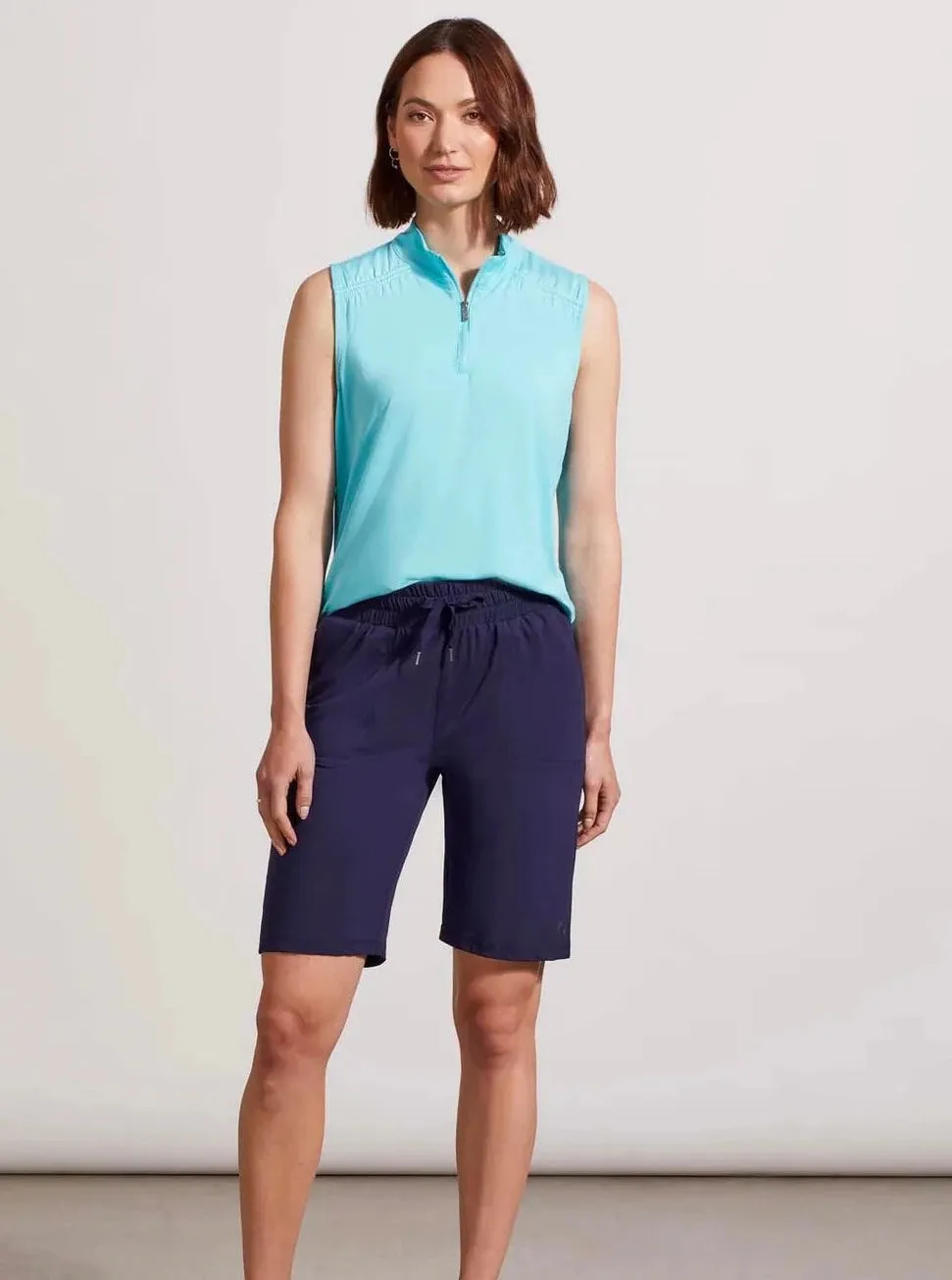 Sleeveless Polo Top [Laguna-1791O]