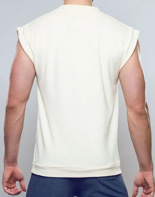 Terry Towelling Tank - Off White