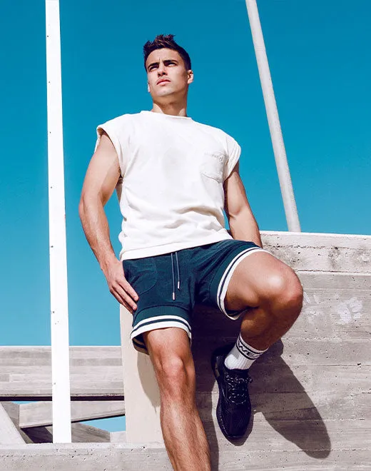Terry Towelling Tank - Off White