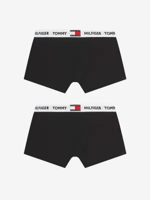 Tommy Hilfiger Boys Boxer Shorts Set (2 Pack) In Black