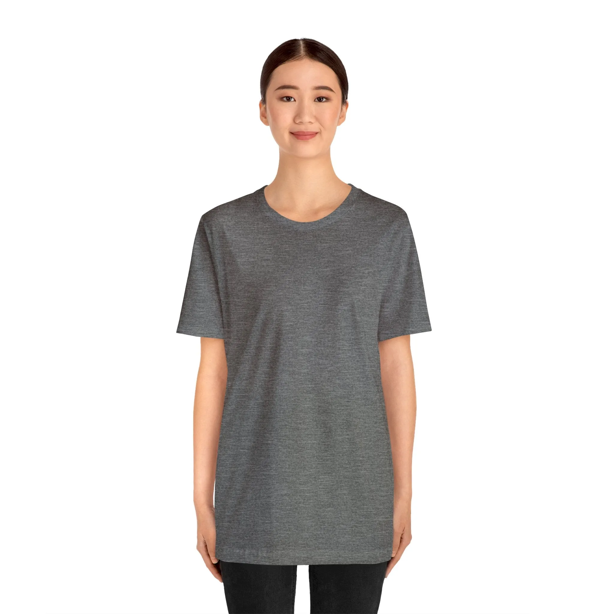 Unisex Jersey Short Sleeve Deep Heather Grey T Shirt