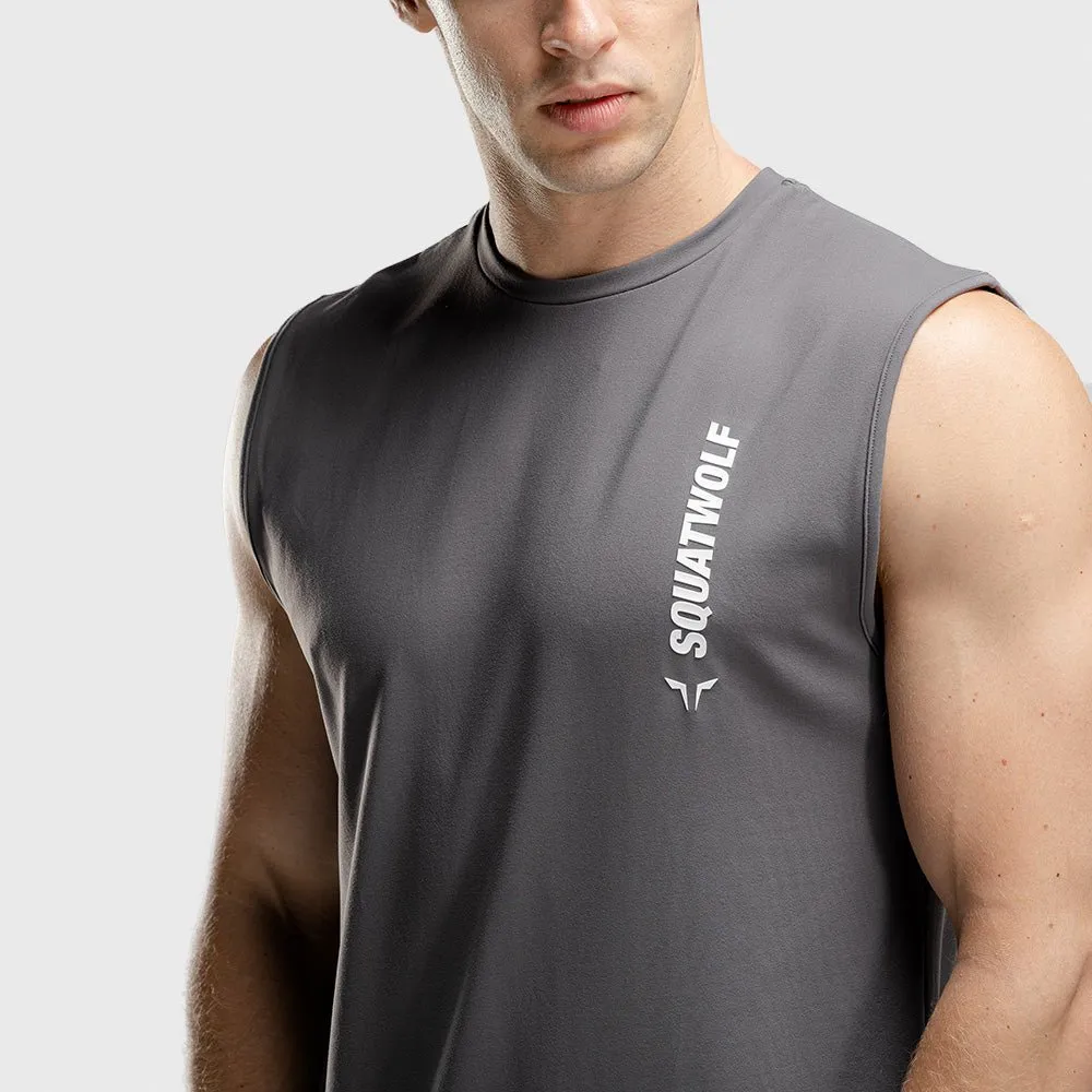 Warrior Cut-Off Tank - Grey