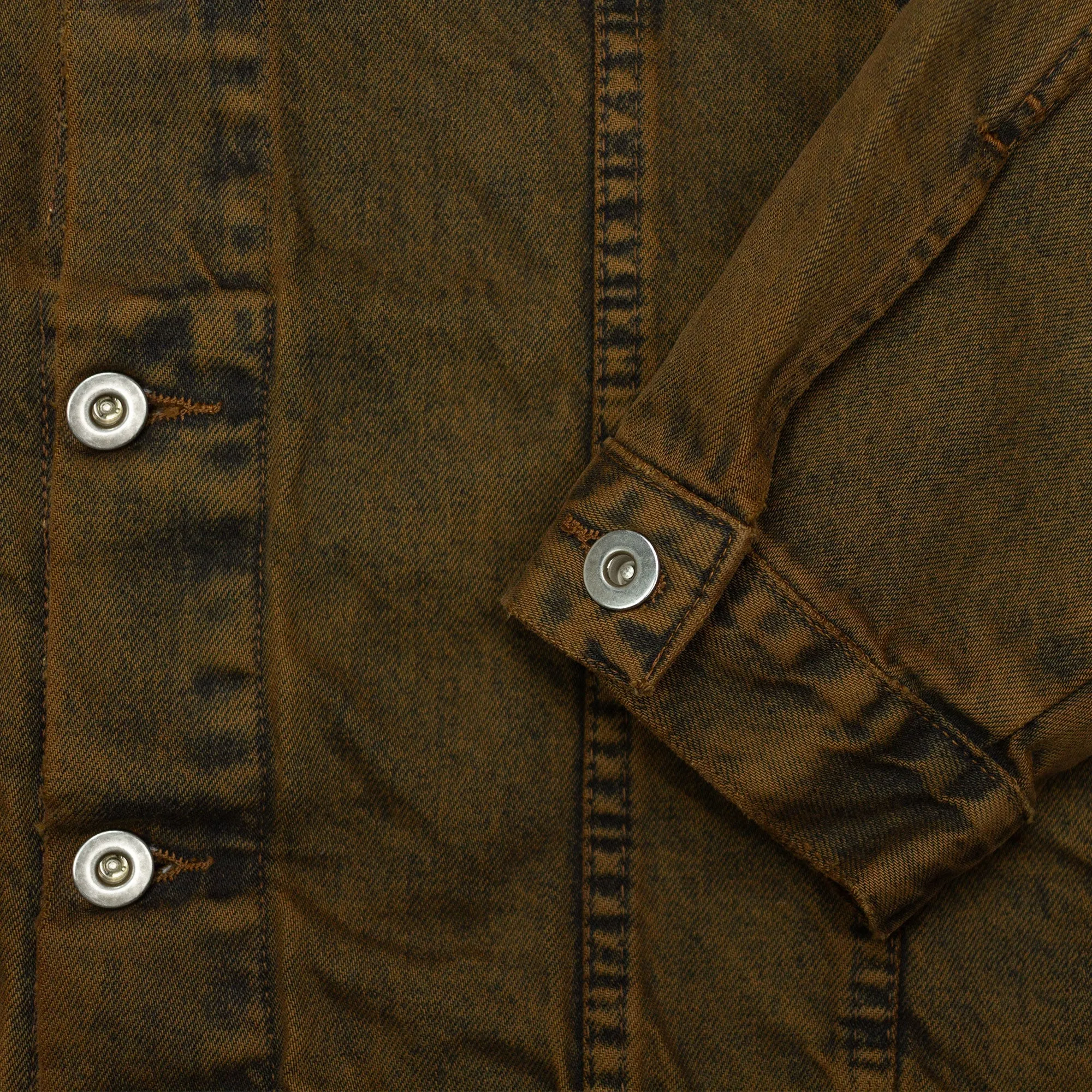 WASHED BROWN DENIM JACKET