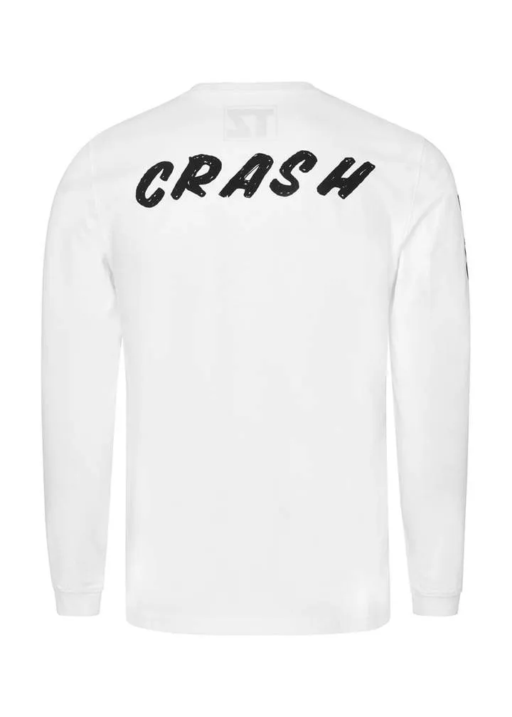 White Slogan Long Sleeve T-Shirt
