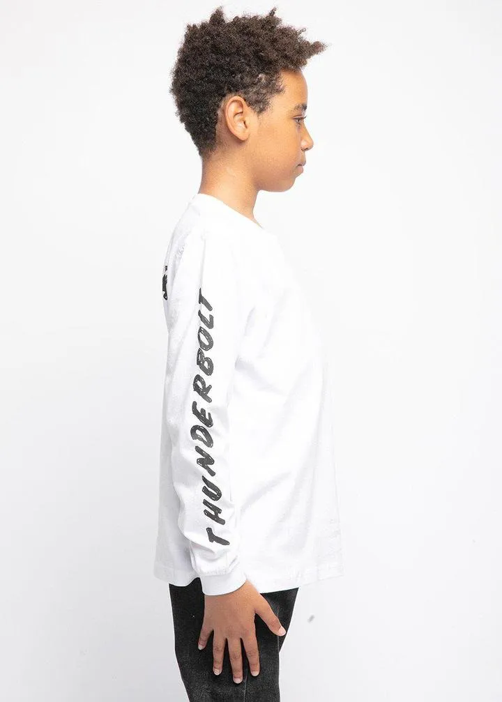 White Slogan Long Sleeve T-Shirt