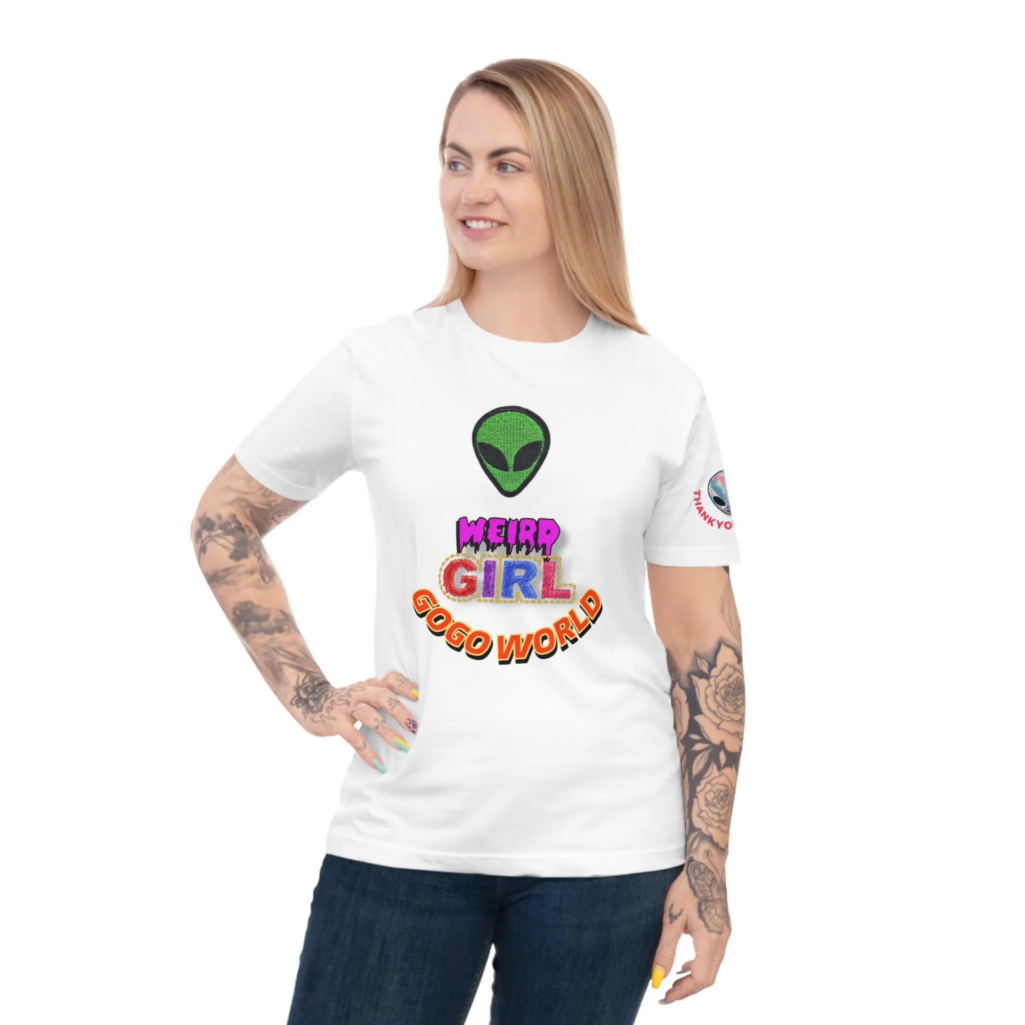 WIERD GIRL GOGOWORLD  T-shirt