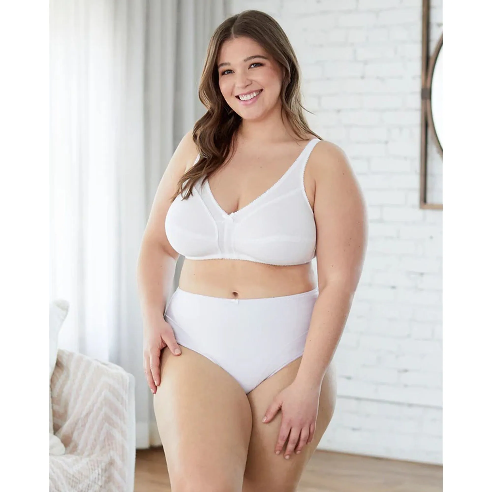 Wirefree Full Cup Unlined 100% Cotton Bra