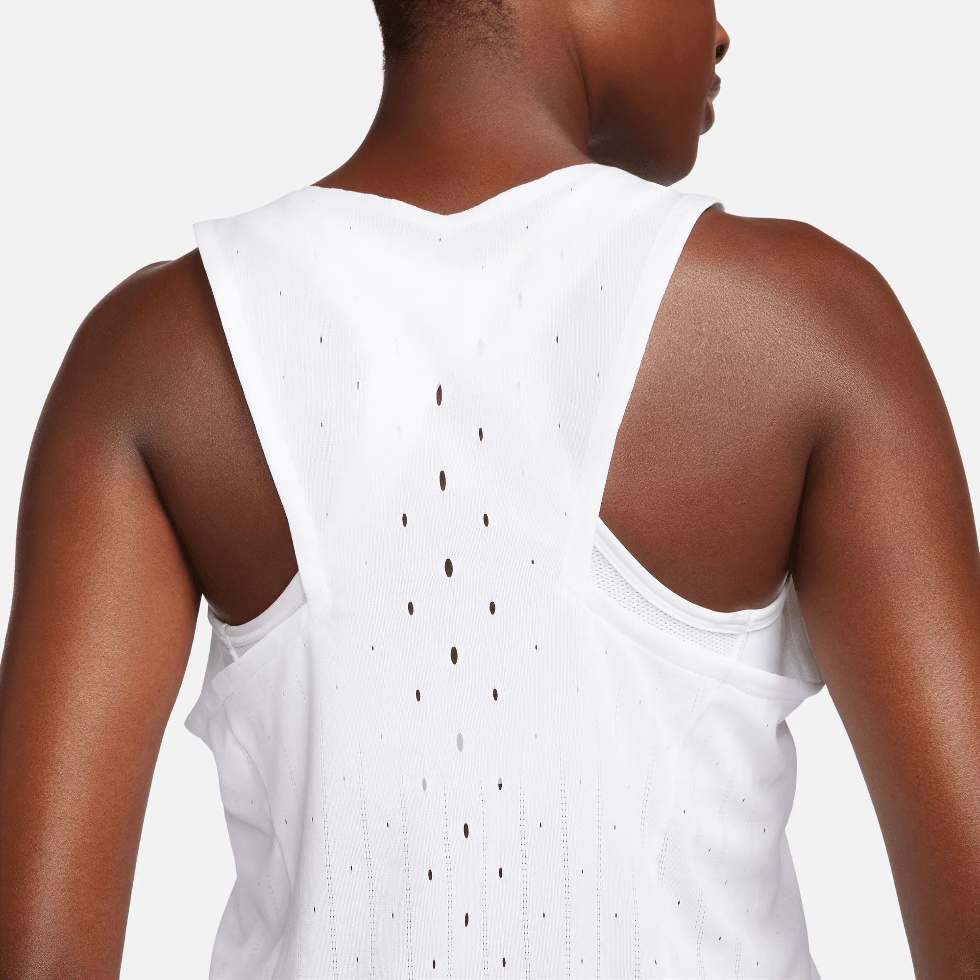 Women's AeroSwift DRI-FIT ADV Running Singlet (100 - White/Black)