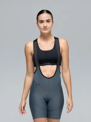 WOMEN’S GREY ULTRA- HD BIB SHORTS